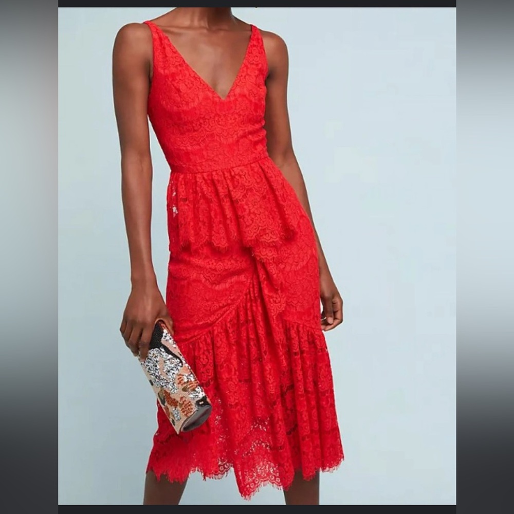 Yumi Kim Red Lace Dress